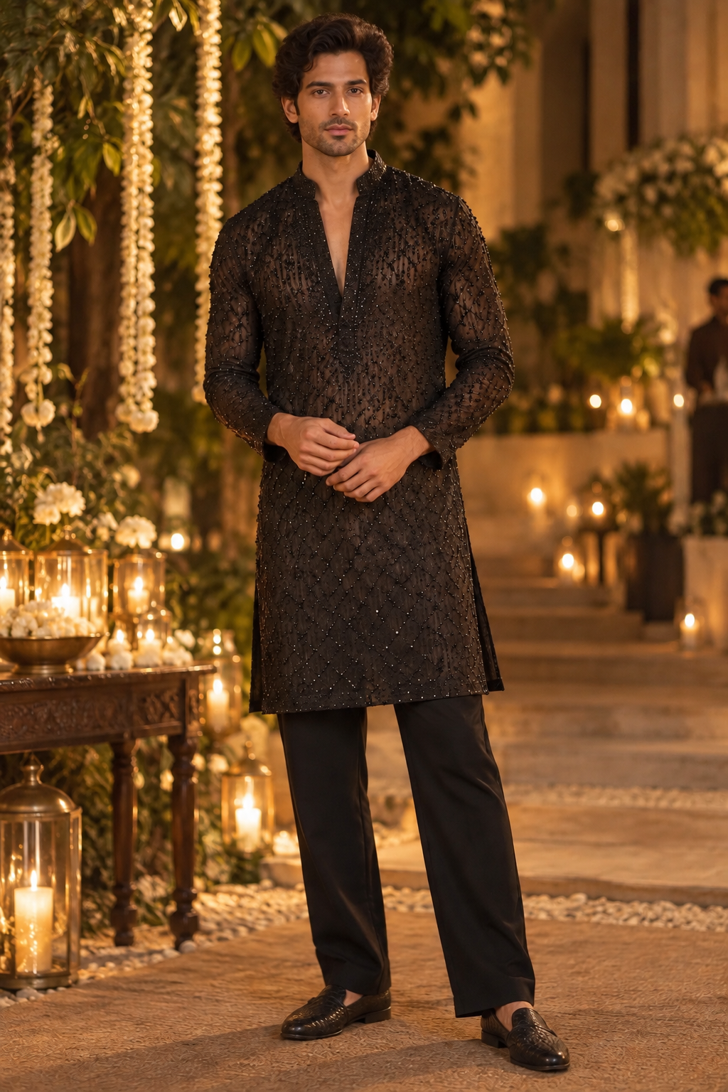 Midnight Sheer Kurta set