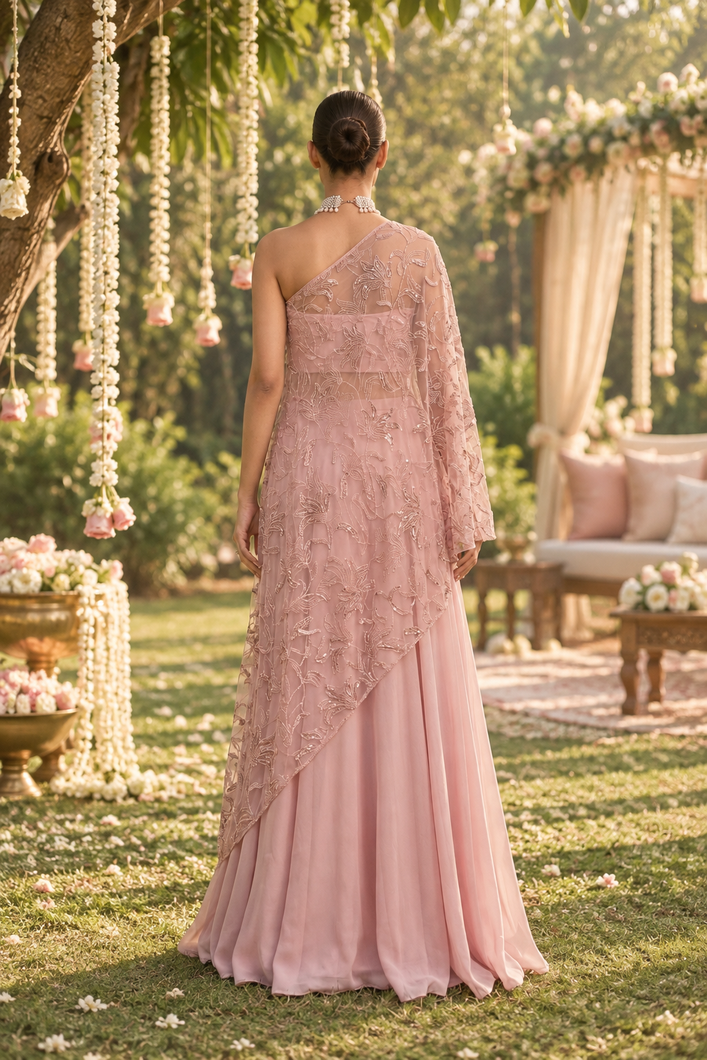 Rose lehenga set