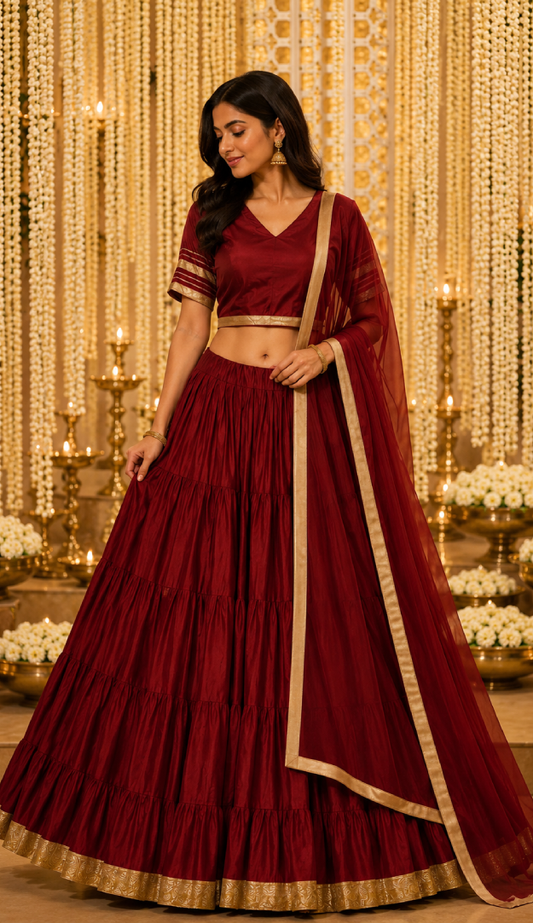 Red Lehenga Set