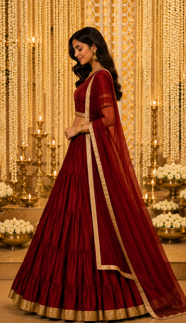 Red Lehenga Set